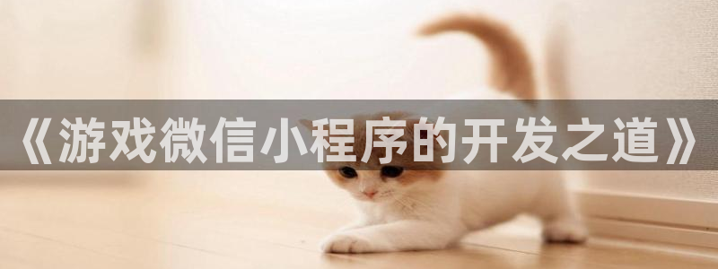 沐鸣2平台关7O777：《游戏微信小程序的开发之道》